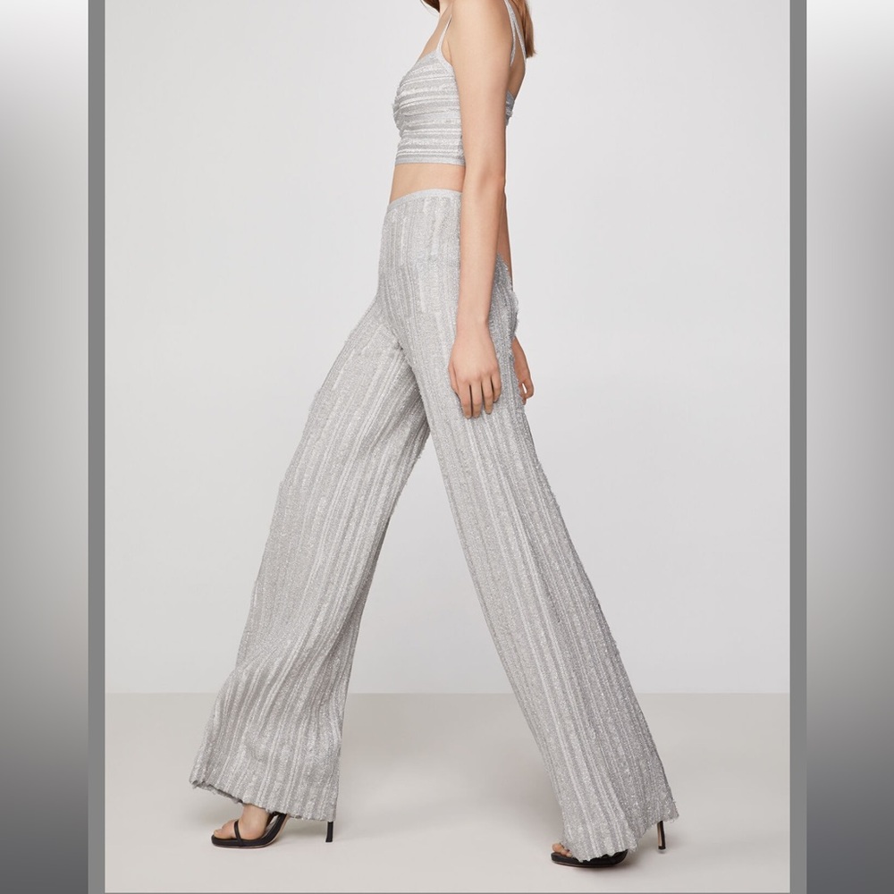 Herve Leger Metallic Eyelash Pant- excellent condition